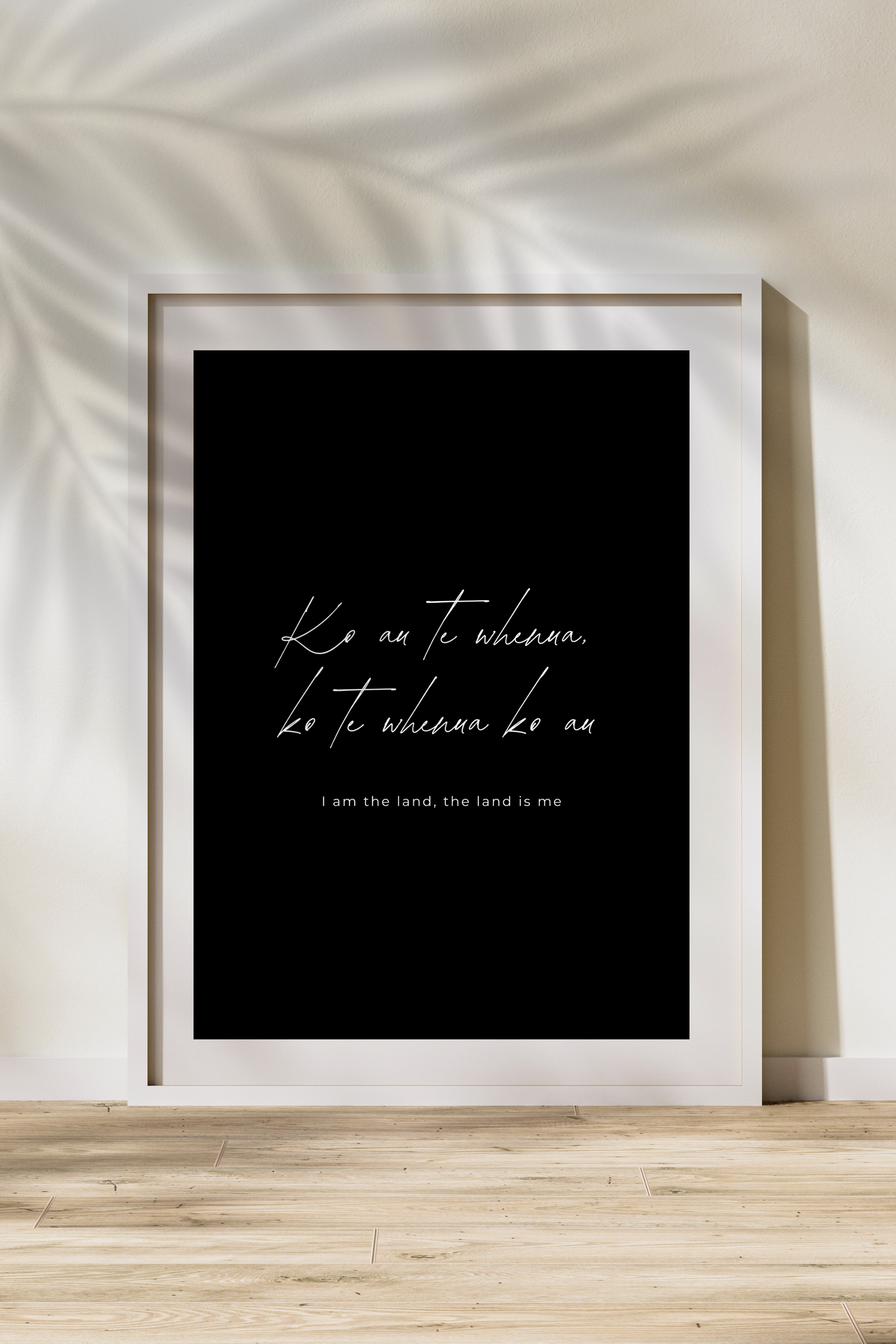 "Ko au te whenua, ko te whenua ko au" Print