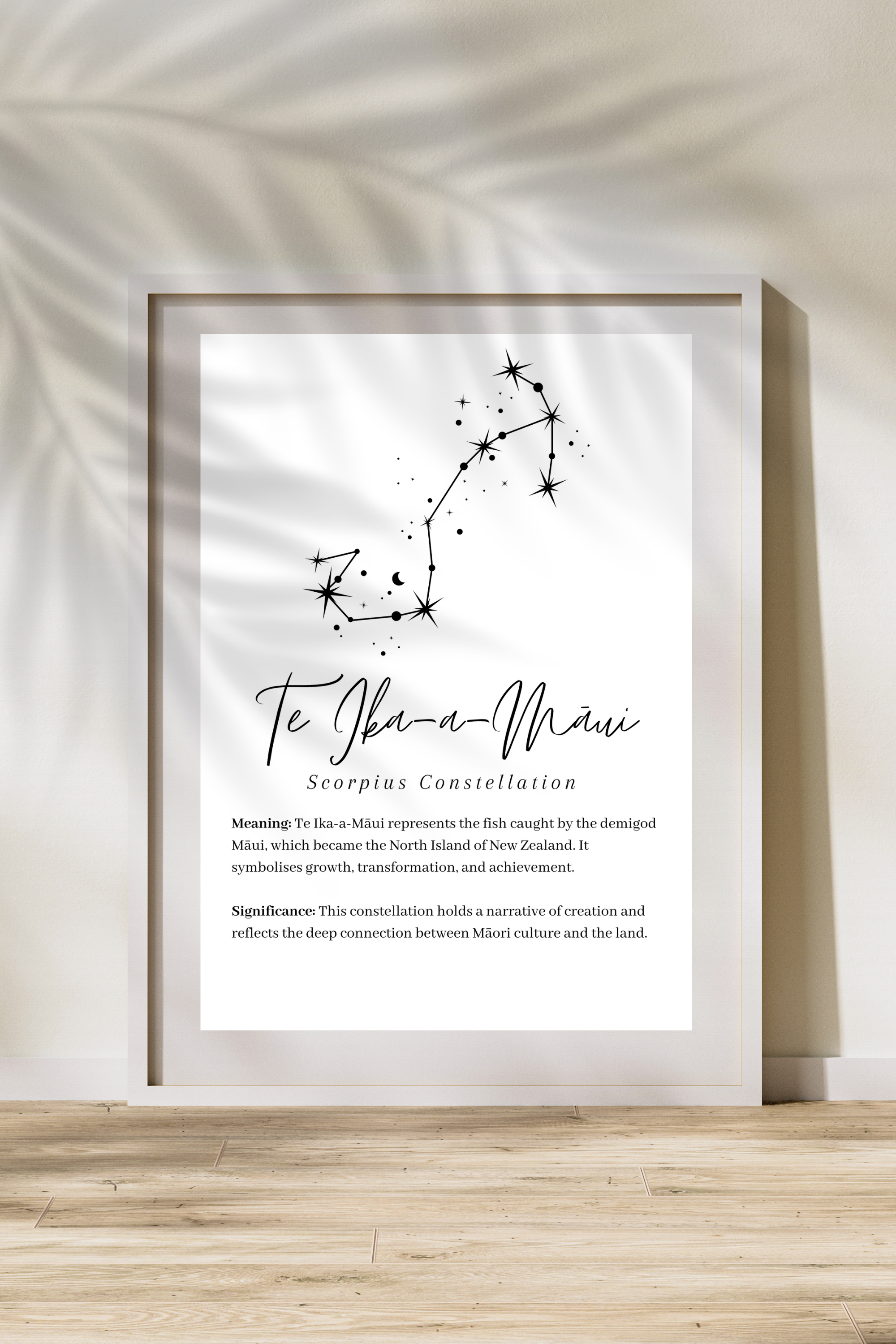 Te-Ika-a-Māui (Scorpius) Constellation Print